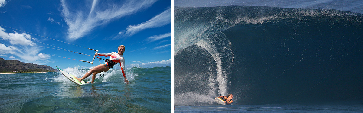 Adriana Harlan Kitesurfing and Bodyboarding